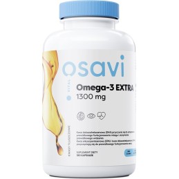 OSAVI Omega-3 Extra, 650 mg - smak cytrynowy (180 kaps.)