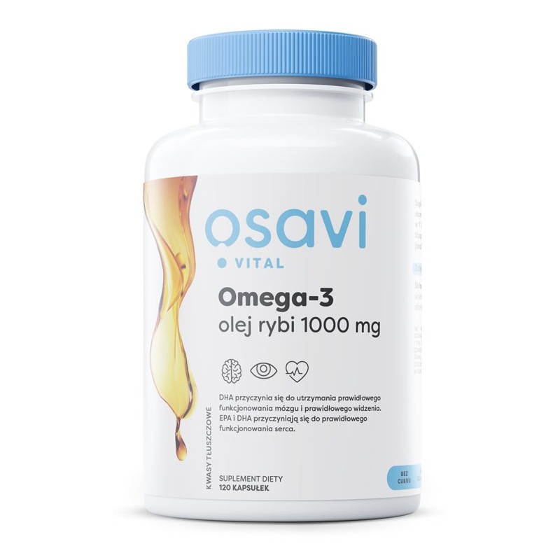 OSAVI Omega-3 olej rybi 1000 mg (120 kaps.)