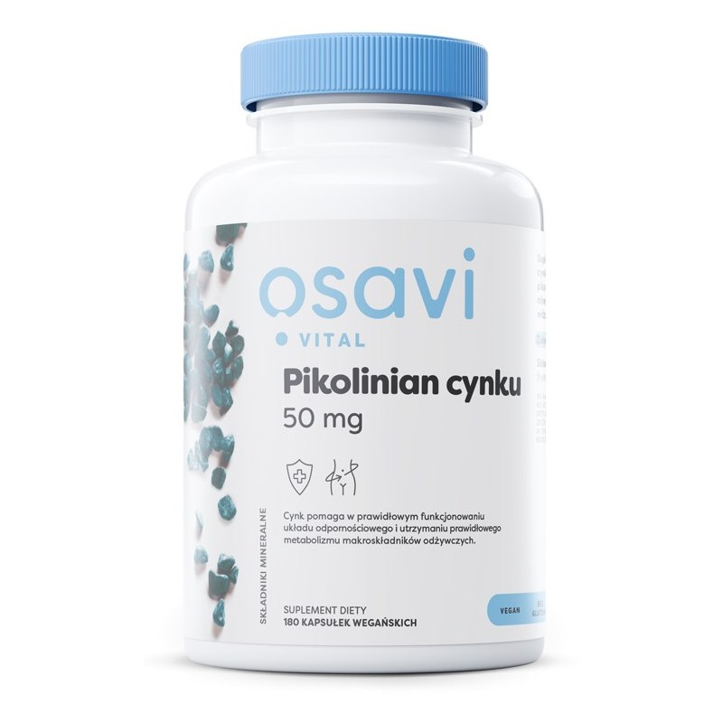 OSAVI Pikolinian cynku 50 mg (180 kaps.)
