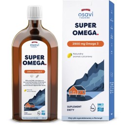 OSAVI Super Omega, 2900 mg - smak cytrynowy (500 ml)