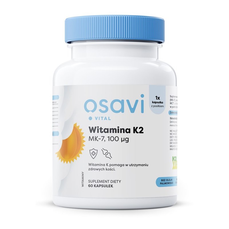 OSAVI Witamina K2 MK-7 100 mcg (60 kaps.)