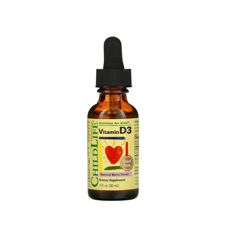 CHILDLIFE Essentials Witamina D3 - Naturalna Jagoda (30 ml)
