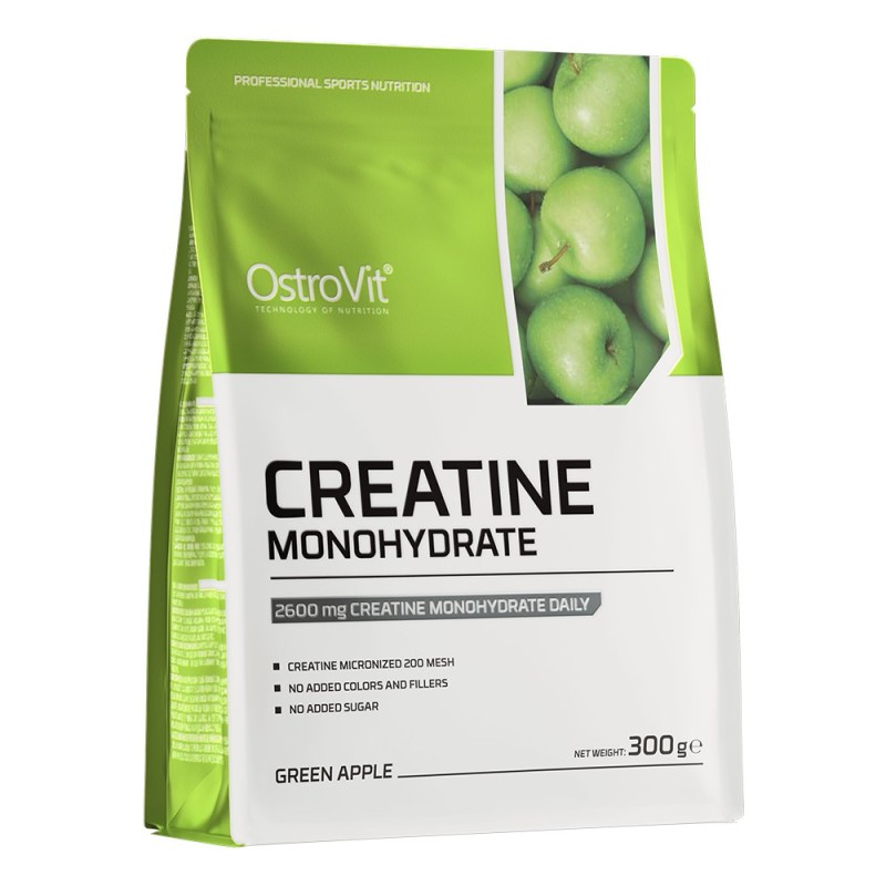 OSTROVIT Monohydrat Kreatyny - smak zielonego jabłka (300 g)