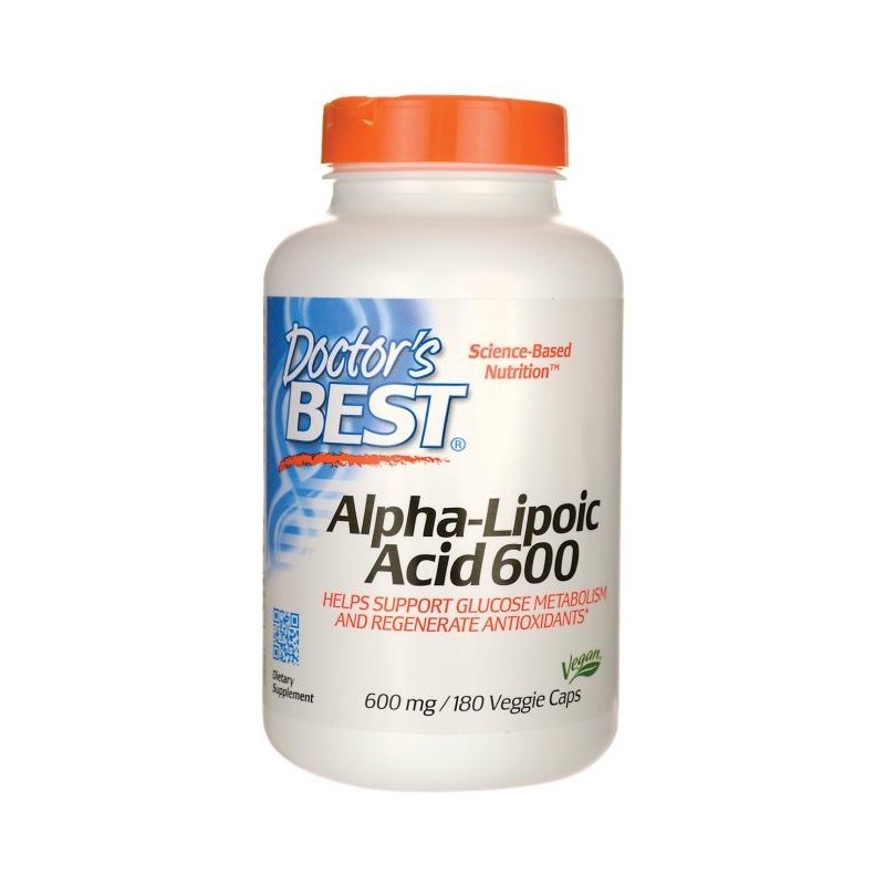 DOCTOR'S BEST ALA - kwas alfa liponowy 600 mg (180 kaps.)