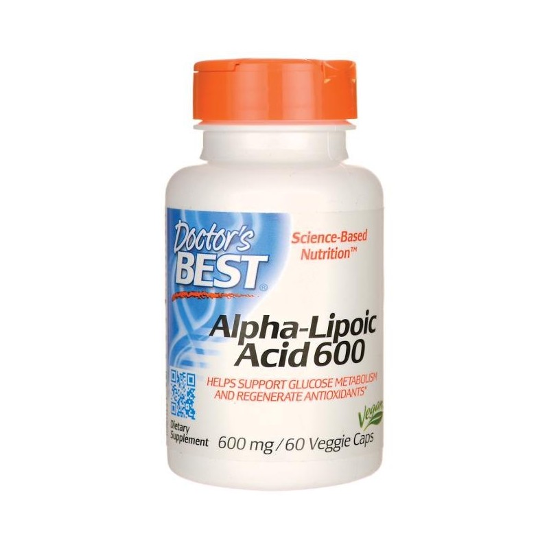 DOCTOR'S BEST ALA - kwas alfa liponowy 600 mg (60 kaps.)