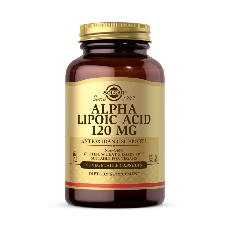 SOLGAR Alpha Lipoic Acid 120 mg - Kwas alfa liponowy 120 mg (60 kaps.)