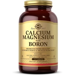 SOLGAR Calcium Magnesium plus Boron - Wapń, Magnez Plus Bor (250 tabl.)