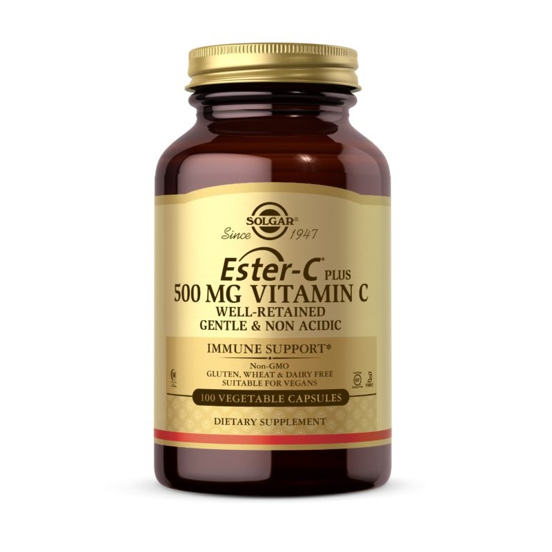 SOLGAR Ester C Plus - Witamina C 500 mg (100 kaps.)