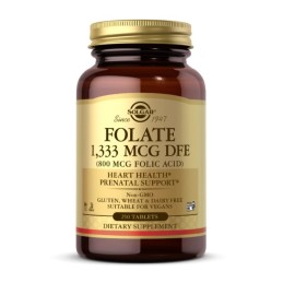 SOLGAR Folate 1333 mcg DFE (800 mcg Folic Acid) (250 tabl.)