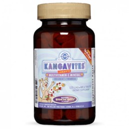 SOLGAR Kangavites Multivitamin & Mineral - Witaminy i minerały do ssania (120 tabl.)