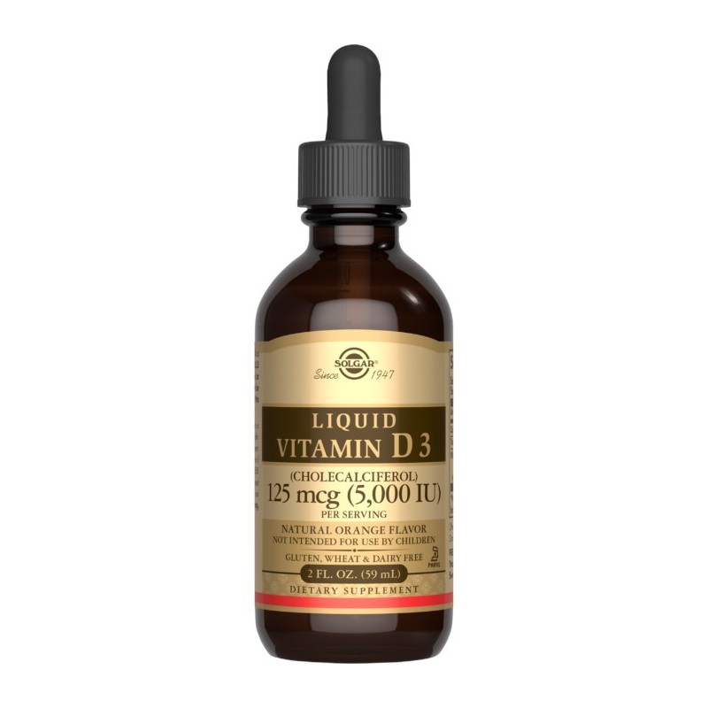 SOLGAR Liquid Vitamin D3 Cholecalciferol - Witamina D3 w płynie (59 ml)
