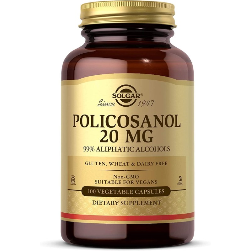 SOLGAR Policosanol - Polikosanol 20 mg (100 kaps.)