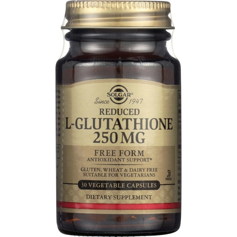 SOLGAR Reduced L-Glutathione - Zredukowany L-glutation 250 mg (30 kaps.)
