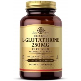 SOLGAR Reduced L-Glutathione - Zredukowany L-glutation 250 mg (60 kaps.)