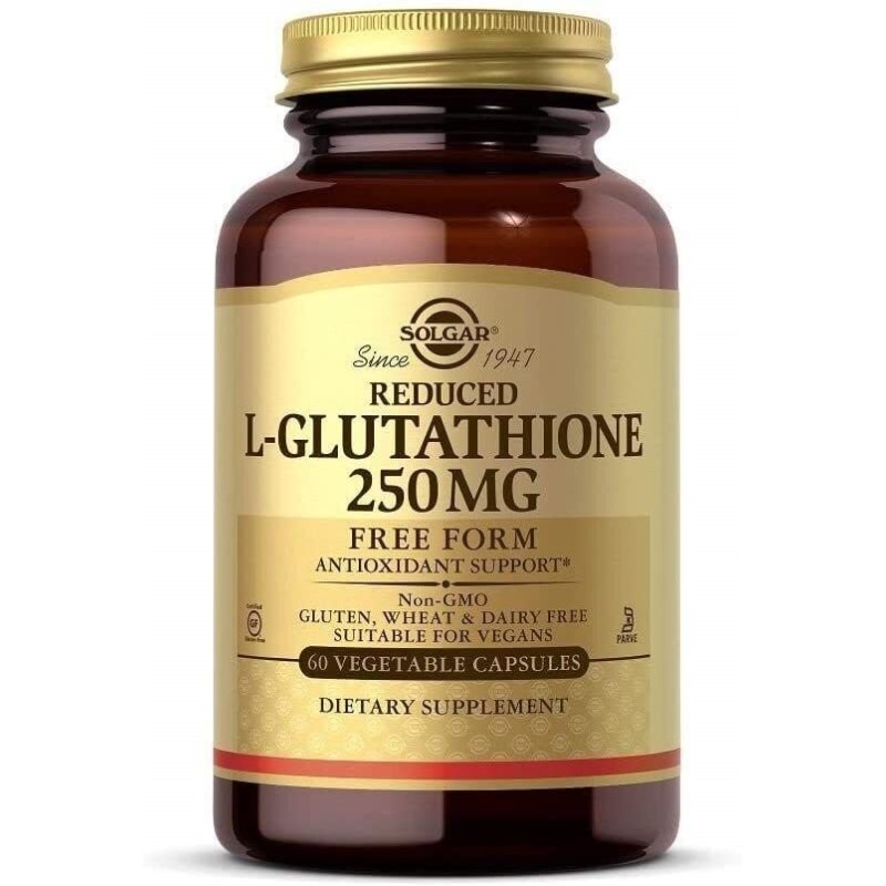 SOLGAR Reduced L-Glutathione - Zredukowany L-glutation 250 mg (60 kaps.)