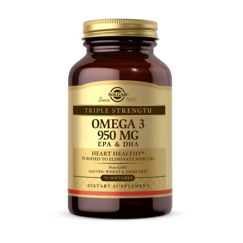 SOLGAR Triple Omega 3 - 950 mg EPA & DHA (50 kaps.)