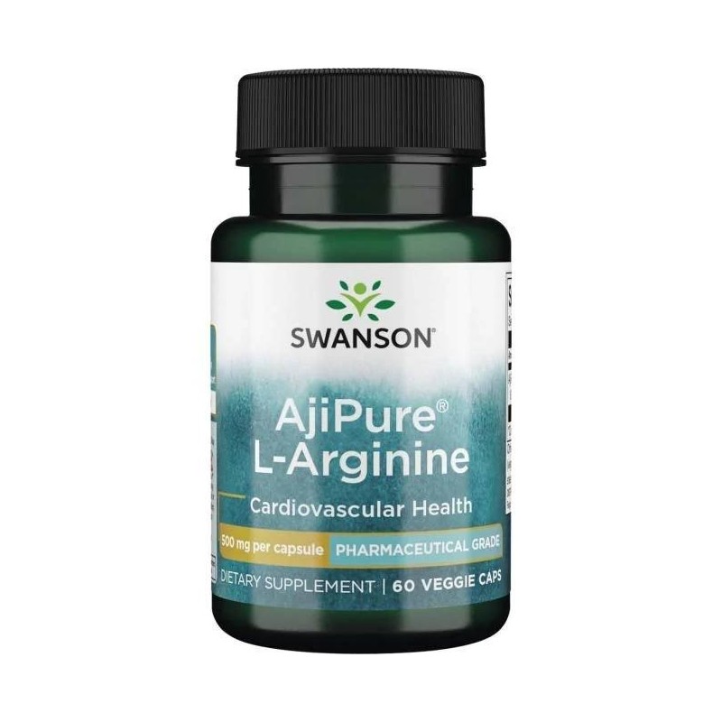SWANSON AjiPure L-Arginina 500 mg (60 kaps.)