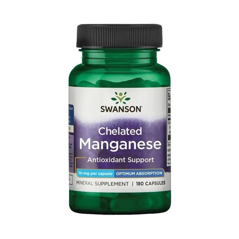SWANSON Albion Chelat Manganu 10 mg (180 kaps.)