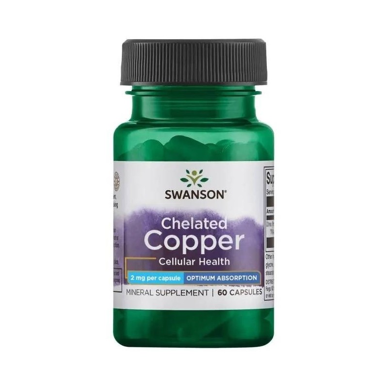 SWANSON Albion Chelat Miedzi 2mg (60 kaps.)