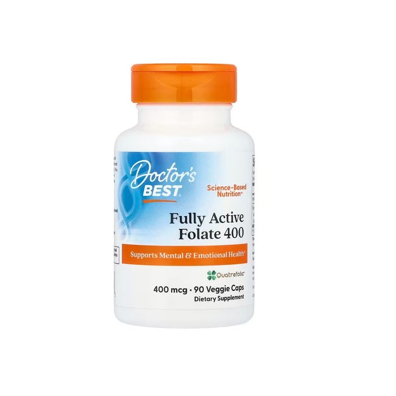 DOCTOR'S BEST Folian Quatrefolic 400 mcg (90 kaps.)