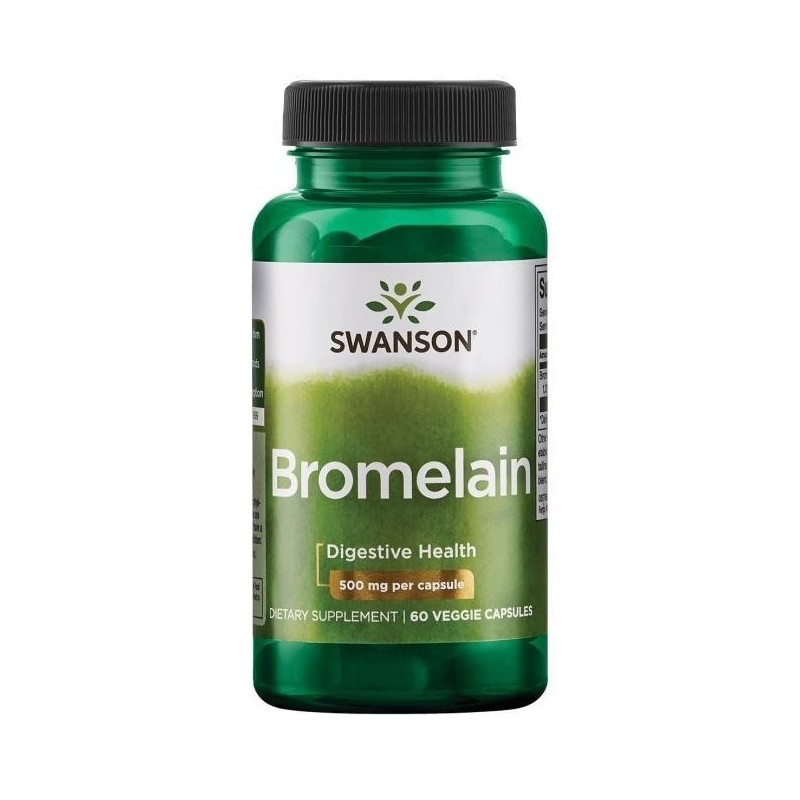 SWANSON Bromelina maksymalna moc (60 kaps.)