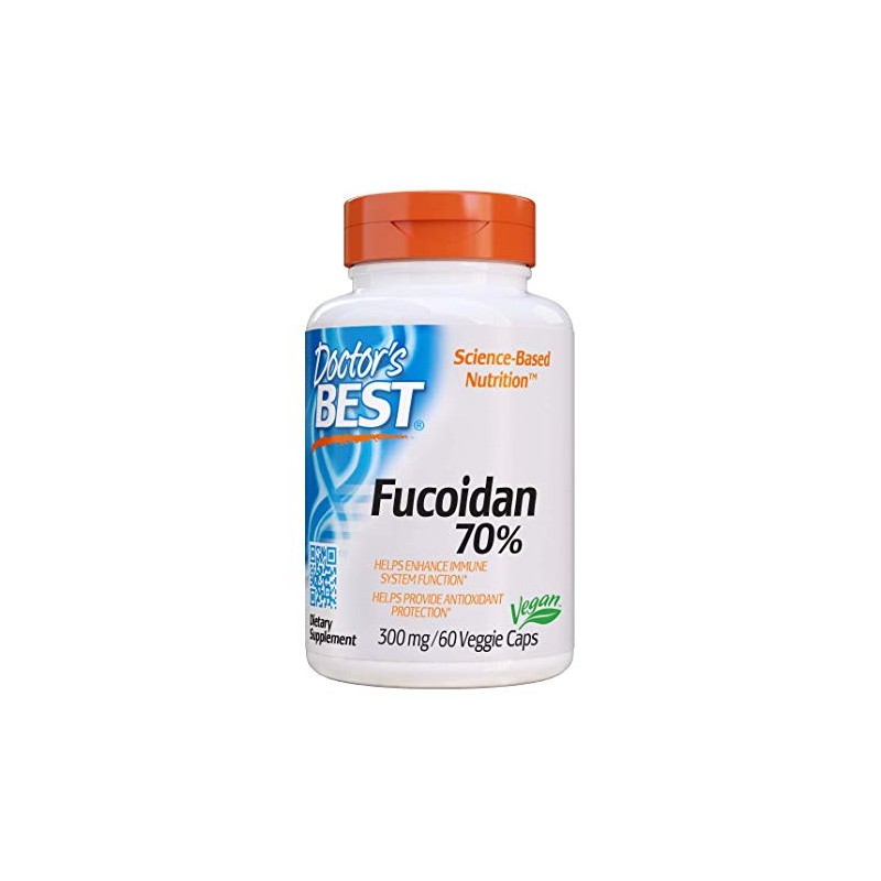 DOCTOR'S BEST Fucoidan 70% - Ekstrakt Fucoidanu 300 mg (60 kaps.)
