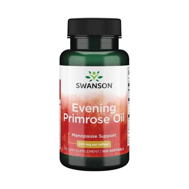 SWANSON Evening Primrose Oil - Olej z wiesiołka 500 mg (100 kaps.)