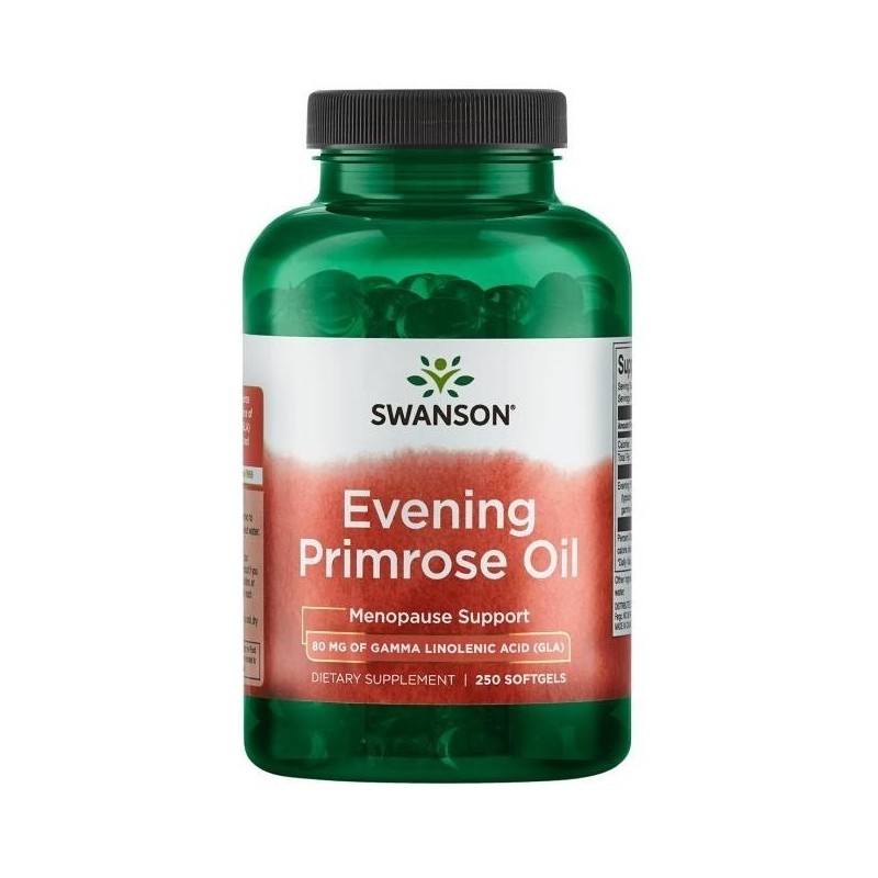 SWANSON Evening Primrose Oil - Olej z wiesiołka 500 mg (250 kaps.)