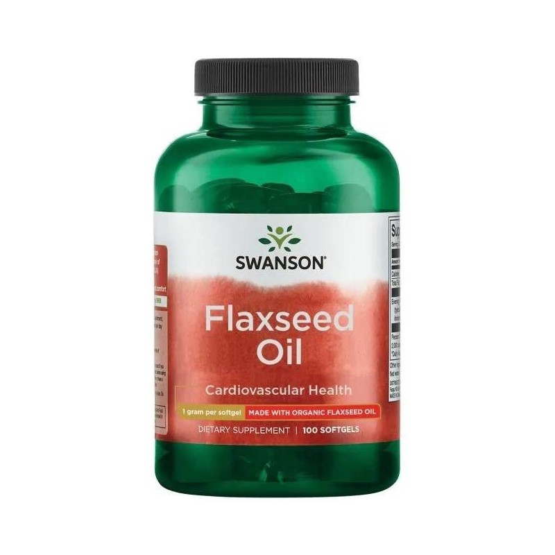 SWANSON Flaxseed Oil 1000 mg (100 kaps.)