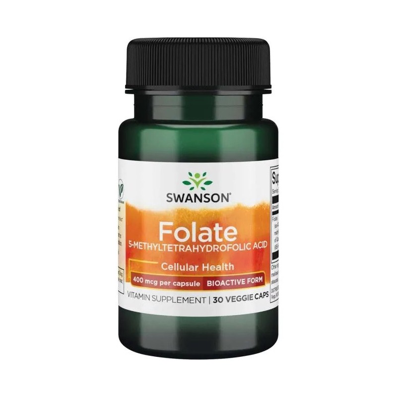 SWANSON Folate 400 mcg (30 kaps.)