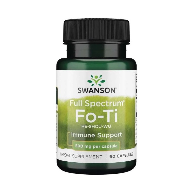 SWANSON Full Spectrum Fo-ti (He-Shou-Wu) 500 mg (60 kaps.)