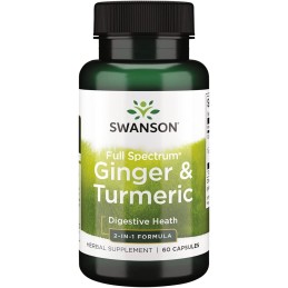 SWANSON Full Spectrum Ginger & Turmeric (60 kaps.)