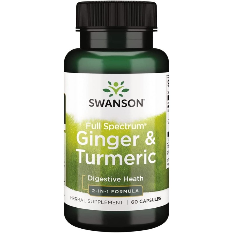 SWANSON Full Spectrum Ginger & Turmeric (60 kaps.)