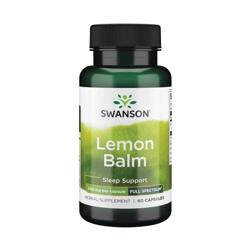 SWANSON Full Spectrum Lemon Balm (60 kaps.)