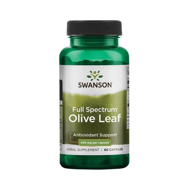 SWANSON Full Spectrum Olive Leaf 400 mg (60 kaps.)