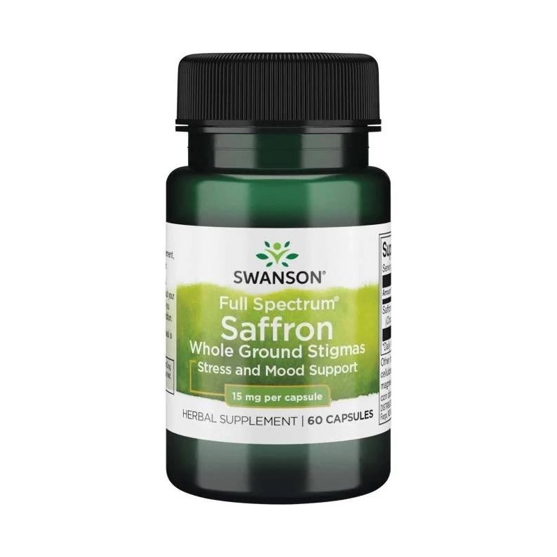 SWANSON Full Spectrum Saffron - Szafran 15 mg (60 kaps.)