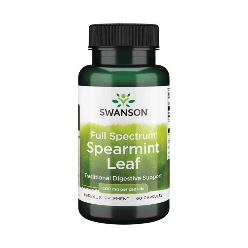SWANSON Full Spectrum Spearmint leaf 400 mg (60 kaps.)