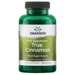 SWANSON Full Spectrum True Cinnamon 300 mg (120 kaps.)