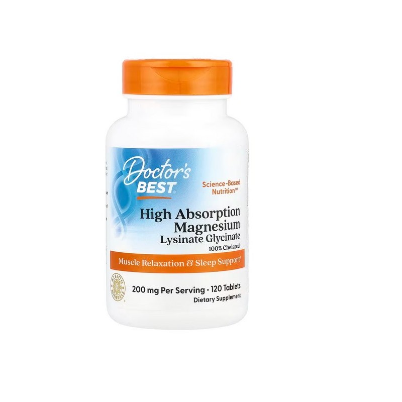 DOCTOR'S BEST High Absorption Magnesium - Magnez (120 tabl.)