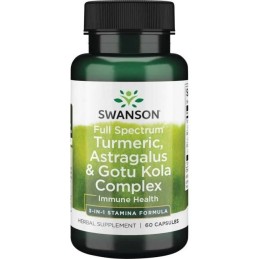 SWANSON Full Spectrum Turmeric Astragalus & Gotu Kola Complex (60 kaps.)
