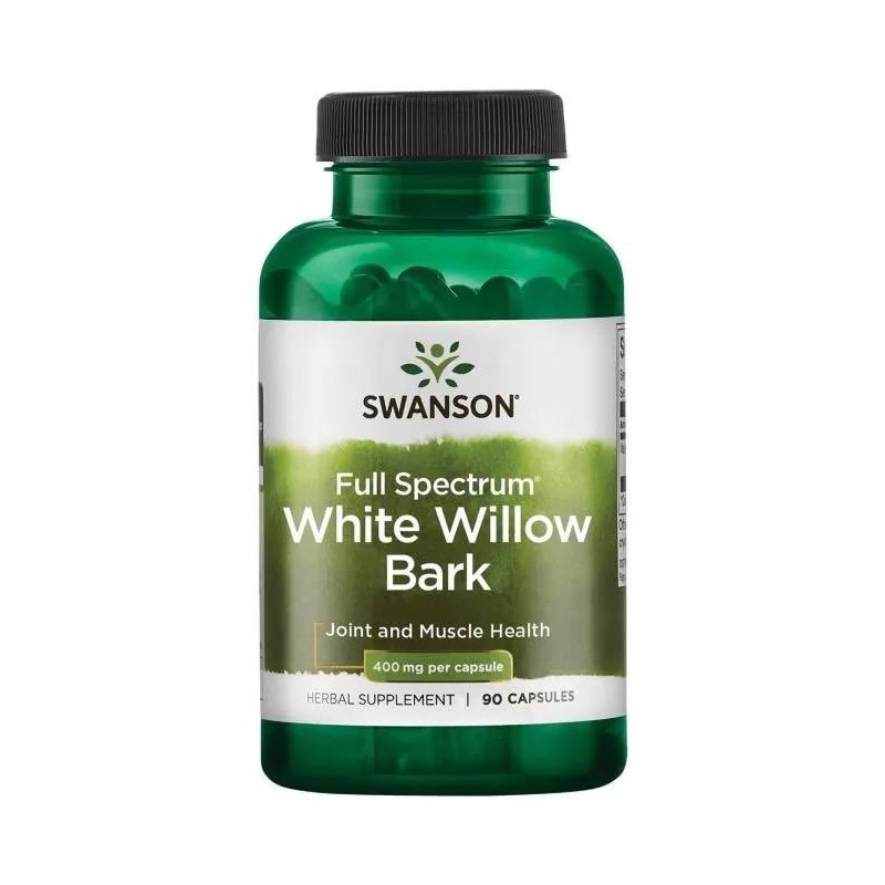 SWANSON Full Spectrum White willow bark - kora wierzby białej 400 mg (90 kaps.)