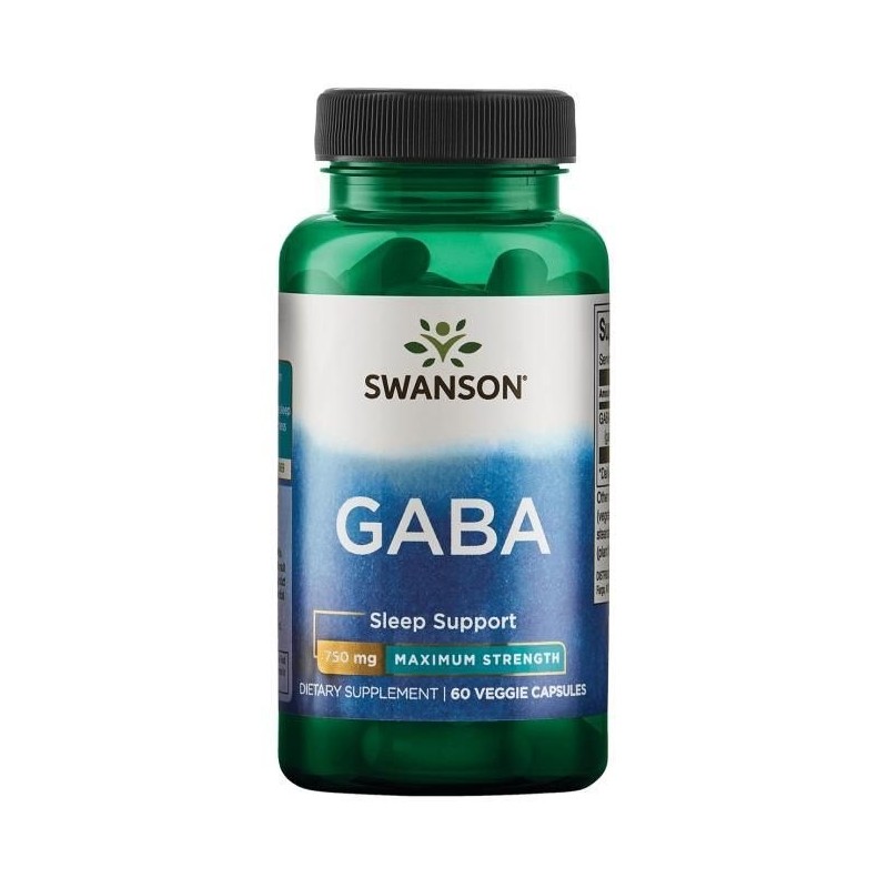 SWANSON GABA 750 mg (60 kaps.)