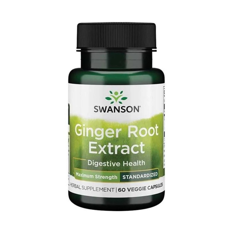 SWANSON Ginger Root extract - Imbir forte ekstrakt (60 kaps.)