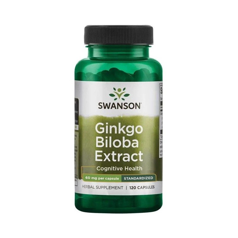 SWANSON Ginkgo Biloba Extract 60 mg (120 kaps.)