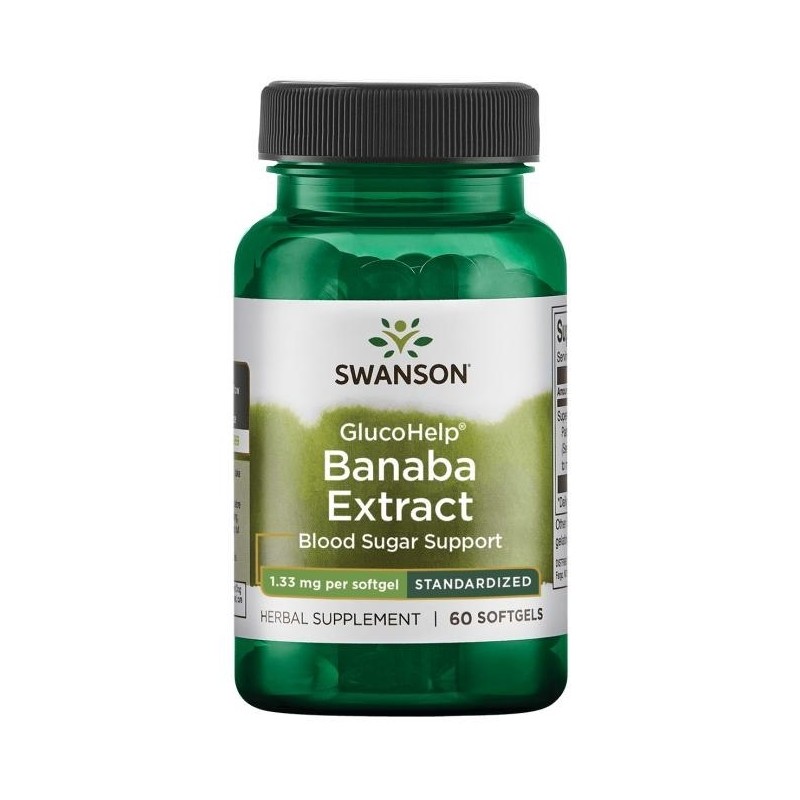 SWANSON GlucoHelp Banaba Extract 1,33 mg (60 kaps.)