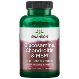 SWANSON Glucosamine, Chondroitin & MSM (120 tabl.)