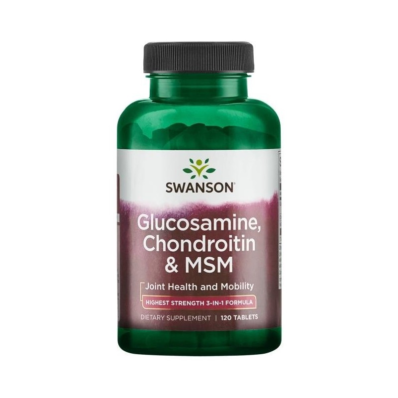 SWANSON Glucosamine, Chondroitin & MSM (120 tabl.)