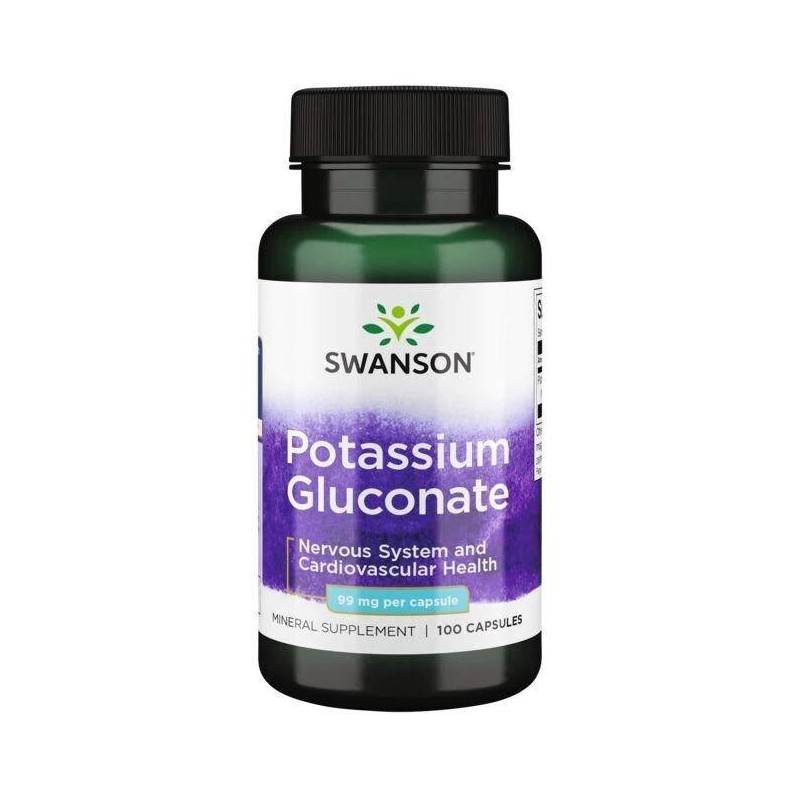 SWANSON Glukonian Potasu 99 mg (100 kaps.)