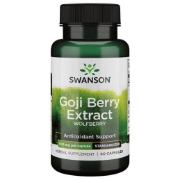 SWANSON Goji extract 500 mg - Ekstrakt z owoców goji (60 kaps.)