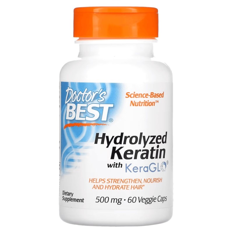 DOCTOR'S BEST Hydrolyzed Keratin 500 mg (60 kaps.)